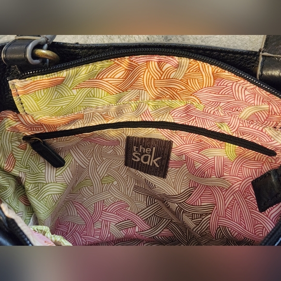 The Sak Black Leather Satchel Melrose Model - Picture 10 of 15